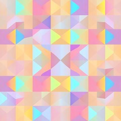 Obraz premium Pastel Geometric Dreamscape 