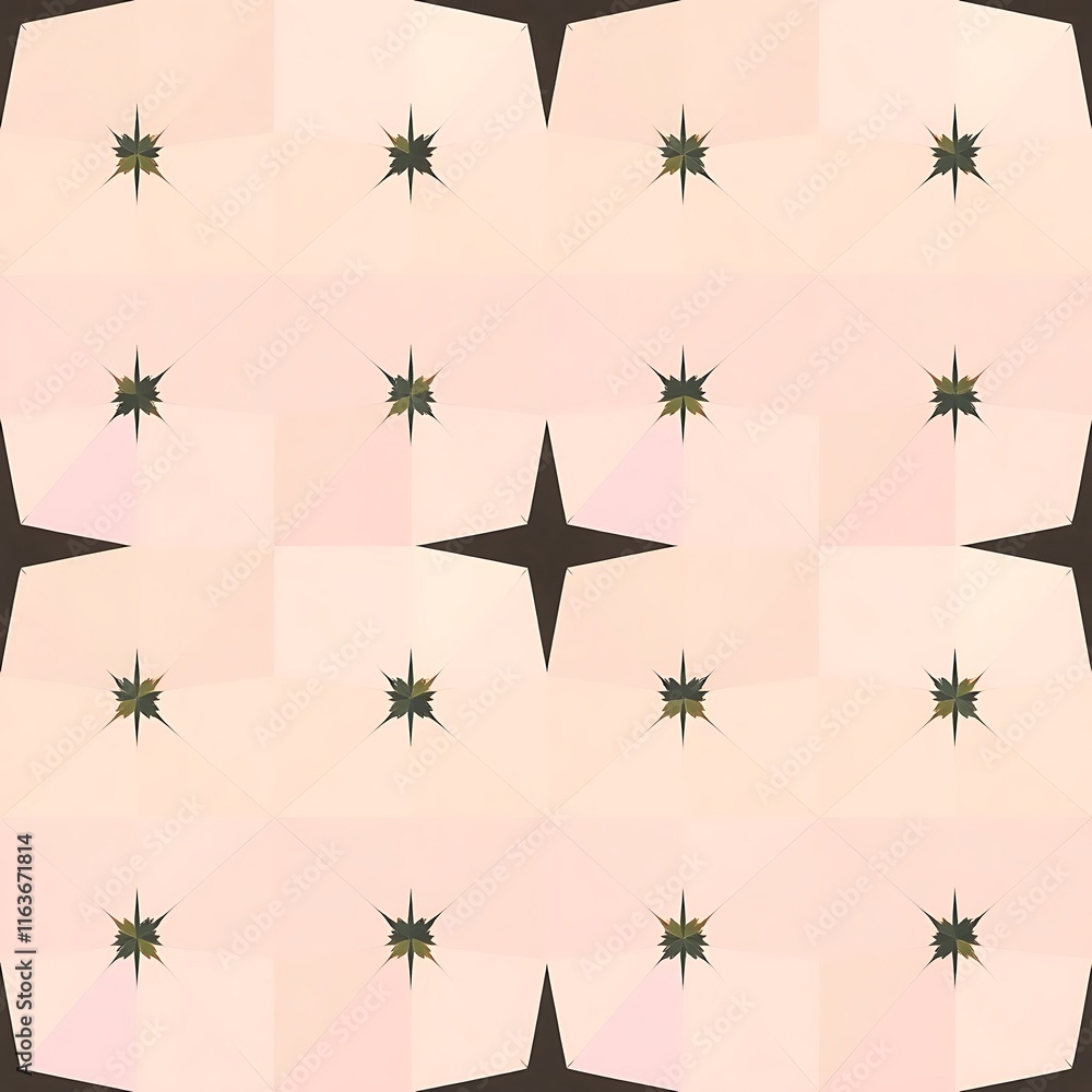 Poster pastel starburst pattern: a subtle and sophisticated repeating pattern featuring soft pastel hues an