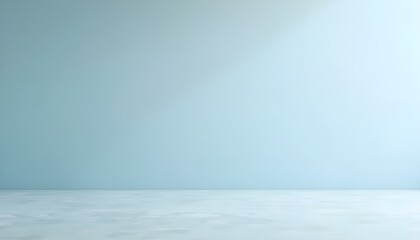 empty sky blue interior room