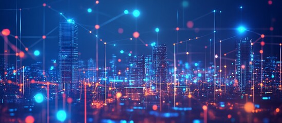 Futuristic City Network.