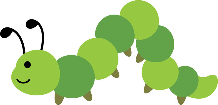 caterpillar cartoon doodle