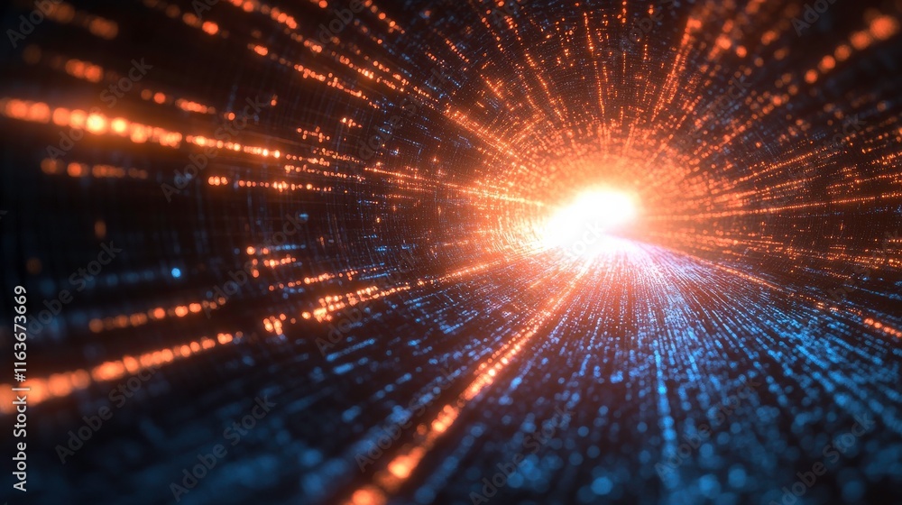 Poster dynamic digital visualization with ambient light effects