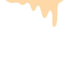 Obraz premium Illustration of Melted Mayonnaise Sauce