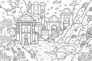 Lively Underwater City For