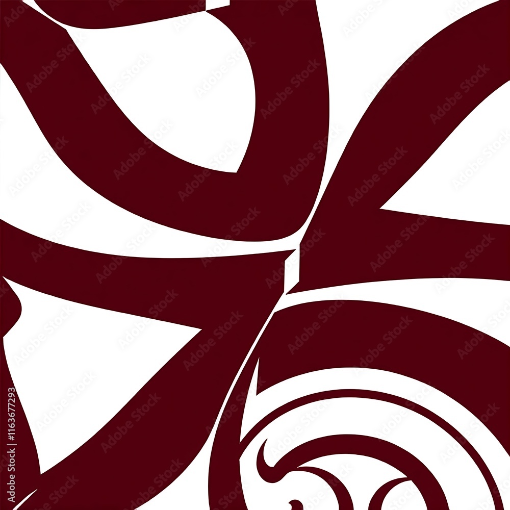 Poster abstract burgundy swirl: a mesmerizing, abstract design featuring a swirling, burgundy pattern. the 