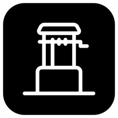 Editable water well vector icon. Water source, rural, structure. Part of a big icon set family. Perfect for web and app interfaces, presentations, infographics, etc