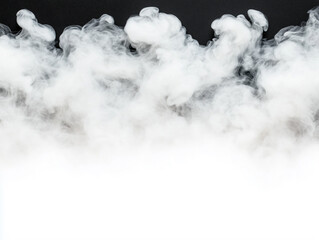 Fog and mist effect on black background. Smoke texture