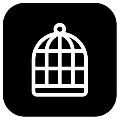 Editable bird cage vector icon. Veterinary, animal, pet care, pet shop. Part of a big icon set family. Perfect for business, web and app interfaces, presentations, infographics, etc