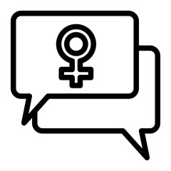 Fototapeta premium women's chat line style