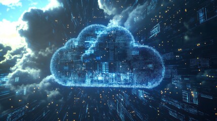 Interactive Digital Cloud Visualization in Ambient Light