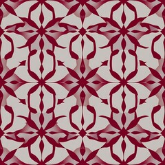 Intricate Floral Pattern: A seamless pattern of intricate floral designs in a vibrant red hue, evoking a sense of elegance and sophistication. perfect for textile prints, wallpapers.