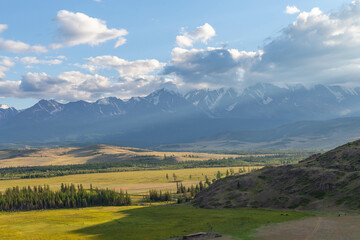 The Kurai steppe. Altai republic, Russia