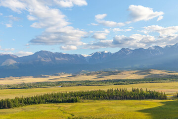 The Kurai steppe. Altai republic, Russia