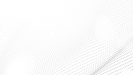 Grunge Halftone Pattern with Dense Dotted black and white wave Texture,  Halftone Texture Innovative Patterns for Modern Product Banners and Covers