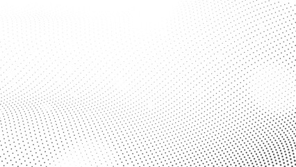 Grunge Halftone Pattern with Dense Dotted black and white wave Texture,  Halftone Texture Innovative Patterns for Modern Product Banners and Covers