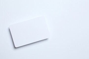 Paper card on white background