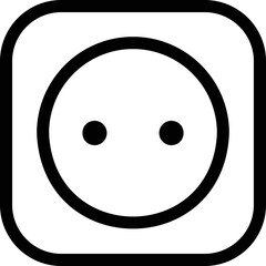 simple vector icon socket
