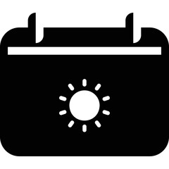 simple vector icon calendar