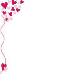 Valentine Heart Border Corner