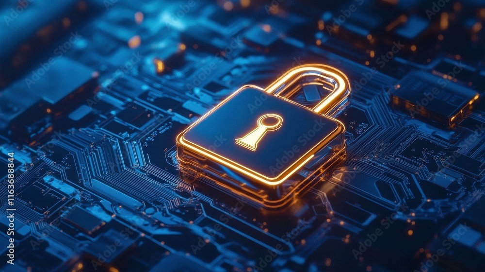 Poster secure data protection with cybersecurity encryption