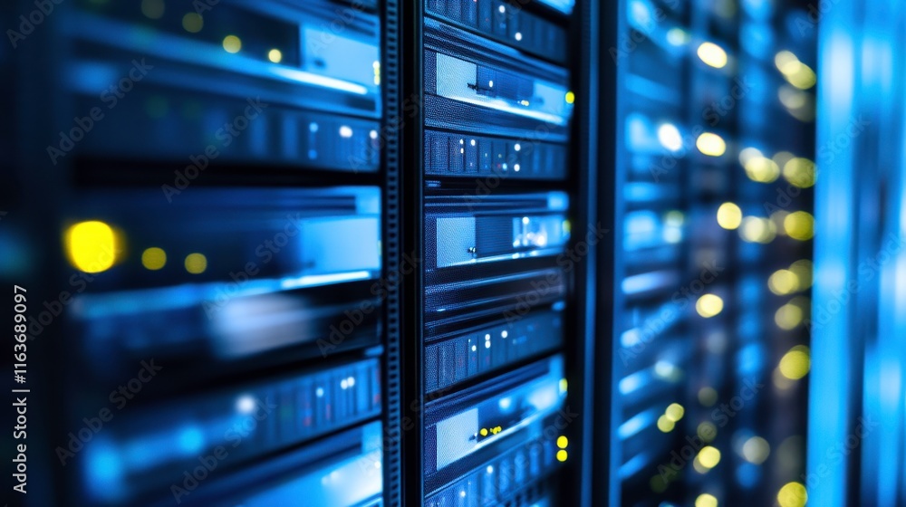 Aufkleber secure tech room with backup disaster recovery visuals