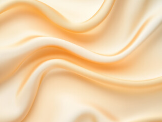 Obraz premium Luxury Silk Fabric Wallpaper with Wrinkles and Folds. Gold, Wavy Material Background