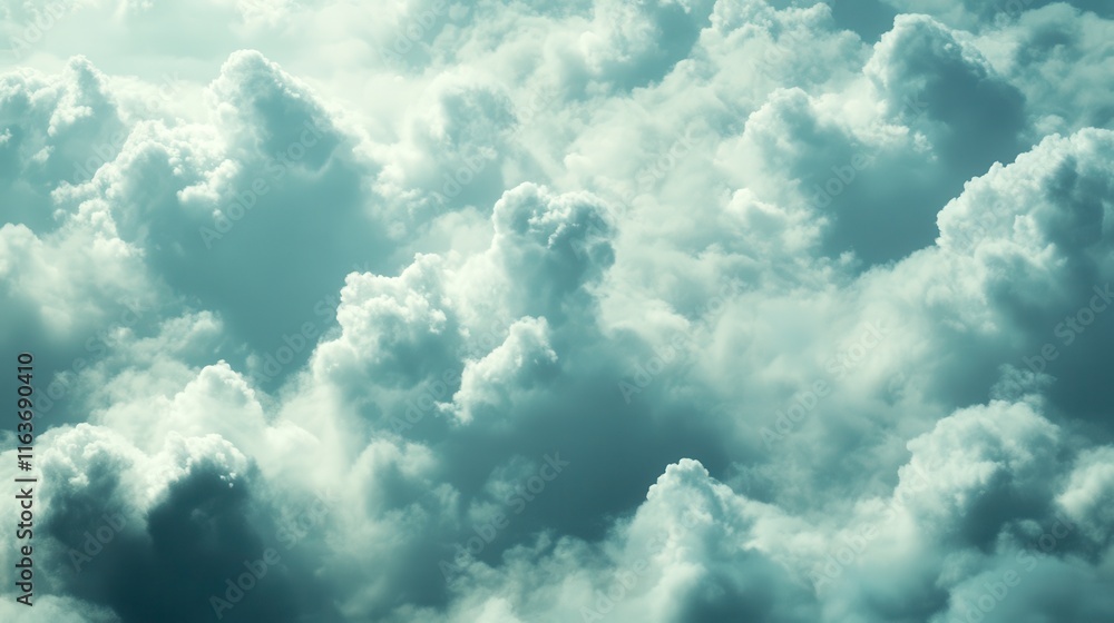 Poster soft ambient clouds under light for background use