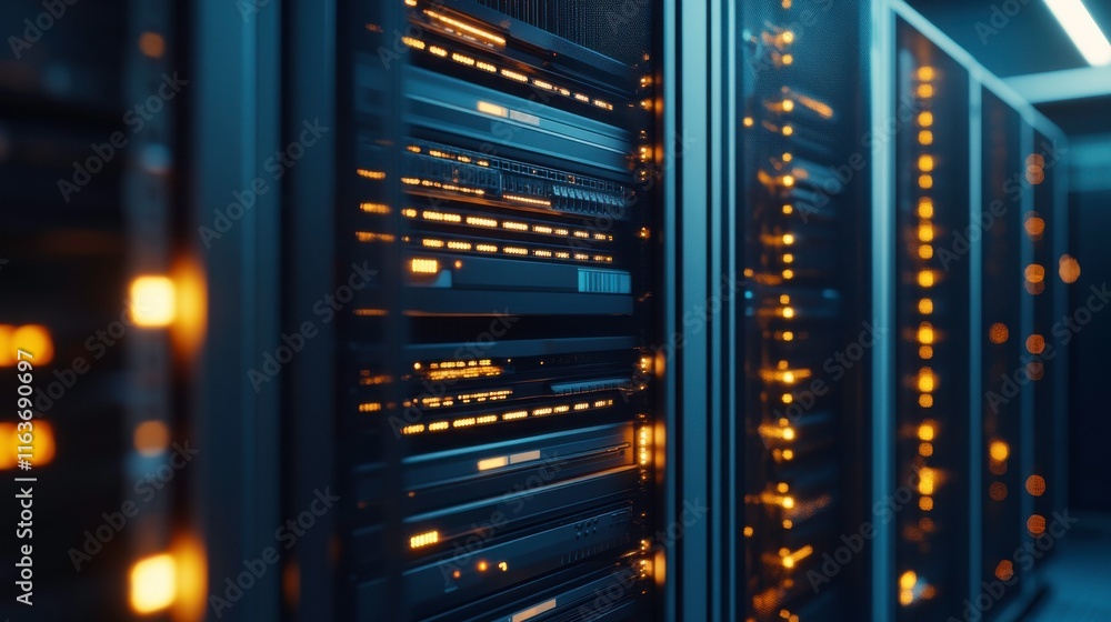 Poster soft focus on machine learning server setup