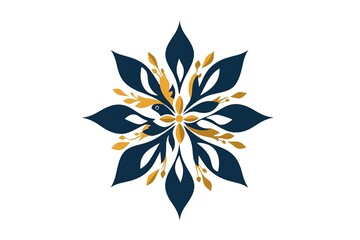 Obraz premium Elegant Floral Design with Gold Accents