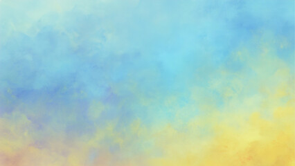 Baby Blue to Pastel Yellow Gradient with Smooth Blend - Abstract Background