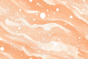 Obraz premium Delicate Peachy Background with Silver Glitter and Soft Waves