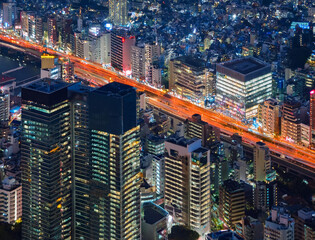 Obraz premium 都会の夜景