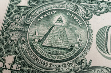 Porträt auf der 1 US Dollar Banknote