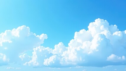 blue sky background, soft fluffy white clouds, natural open space, peaceful, daytime sky, bright and sunny, cloud texture, poster, postcard, screensaver, wallpaper, pattern
