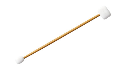 Wooden Mallet with Two Rectangular Heads Isolated On A White Background, PNG Transparent