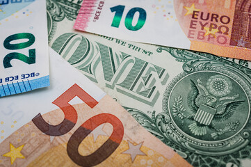 Porträt auf der 1 US Dollar Banknote