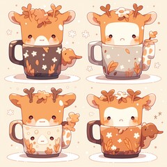 Kawaii Mug Collection: Adorable and Whimsical Coffee Cup Characters