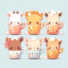 Kawaii Mug Collection: Adorable and Whimsical Coffee Cup Characters