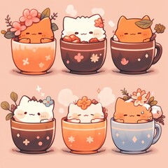 Kawaii Mug Collection: Adorable and Whimsical Coffee Cup Characters