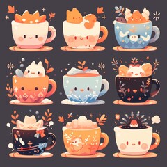 Kawaii Mug Collection: Adorable and Whimsical Coffee Cup Characters