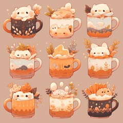 Kawaii Mug Collection: Adorable and Whimsical Coffee Cup Characters