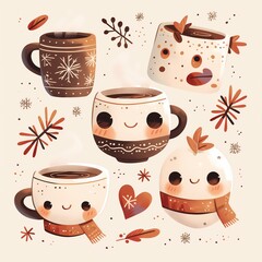 Kawaii Mug Collection: Adorable and Whimsical Coffee Cup Characters
