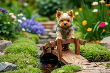 Puppy Render: Adorable 3D Rendered Cute Puppy in Playful Pose
