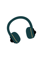Modern headphones vector art