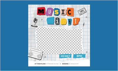 Music Night Socials Media