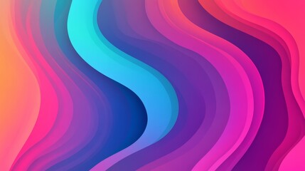 Obraz premium Abstract Colorful Waves Background Design