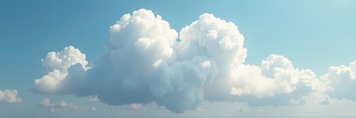 Soft white cloud with fuzzy edges resembling a heart shape, misty background, fluffy