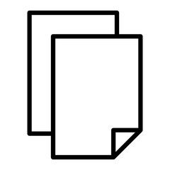 Copy Vector Line Icon Design
