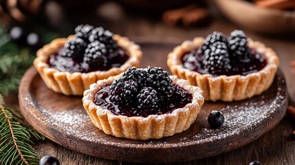 traditional irish blackberry jam tarts 