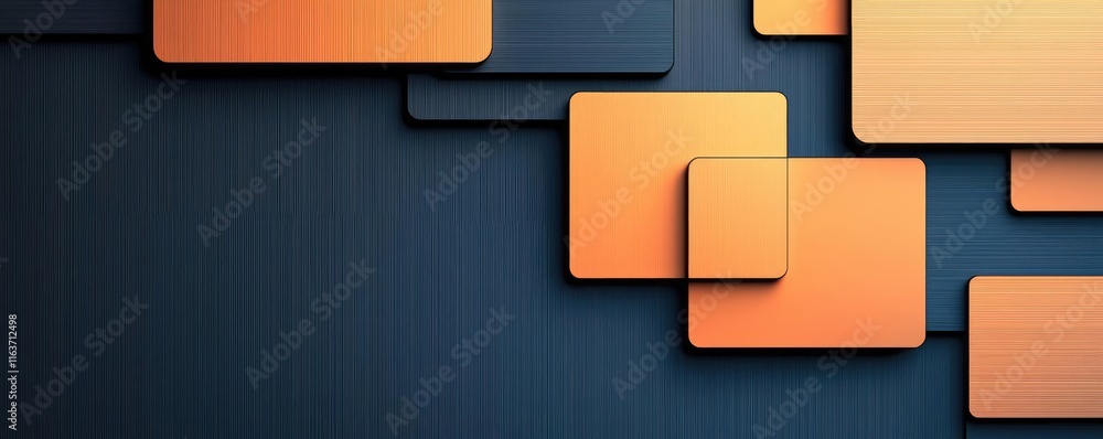 Aufkleber brushed abstract background idea. abstract design featuring layered geometric shapes in warm tones o
